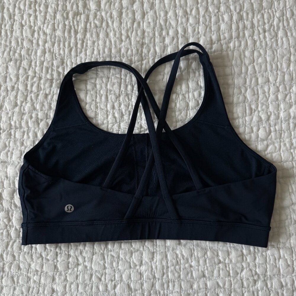 LULULEMON X SoulCycle Strappy Energy Bra ‘Soul’ True Navy - Picture 2 of 2